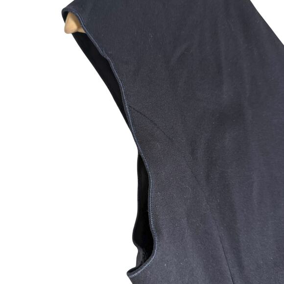 Armani Collezioni Italian Midnight Blue White Colorblock Sheath Dress Size 4 - Picture 8 of 8